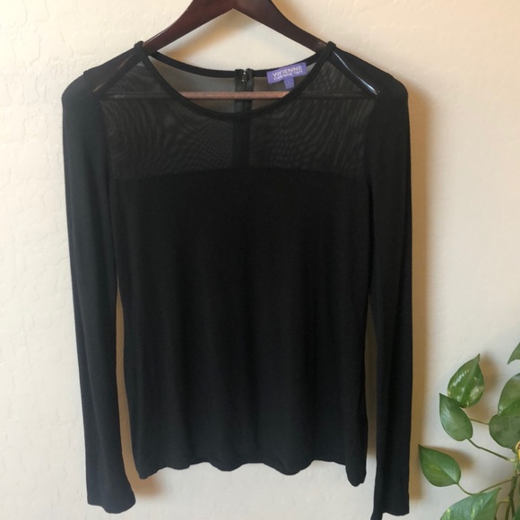 Vivienne Tam Tops - 🔴VIVIENNE TAM long sleeve half mesh top siz…